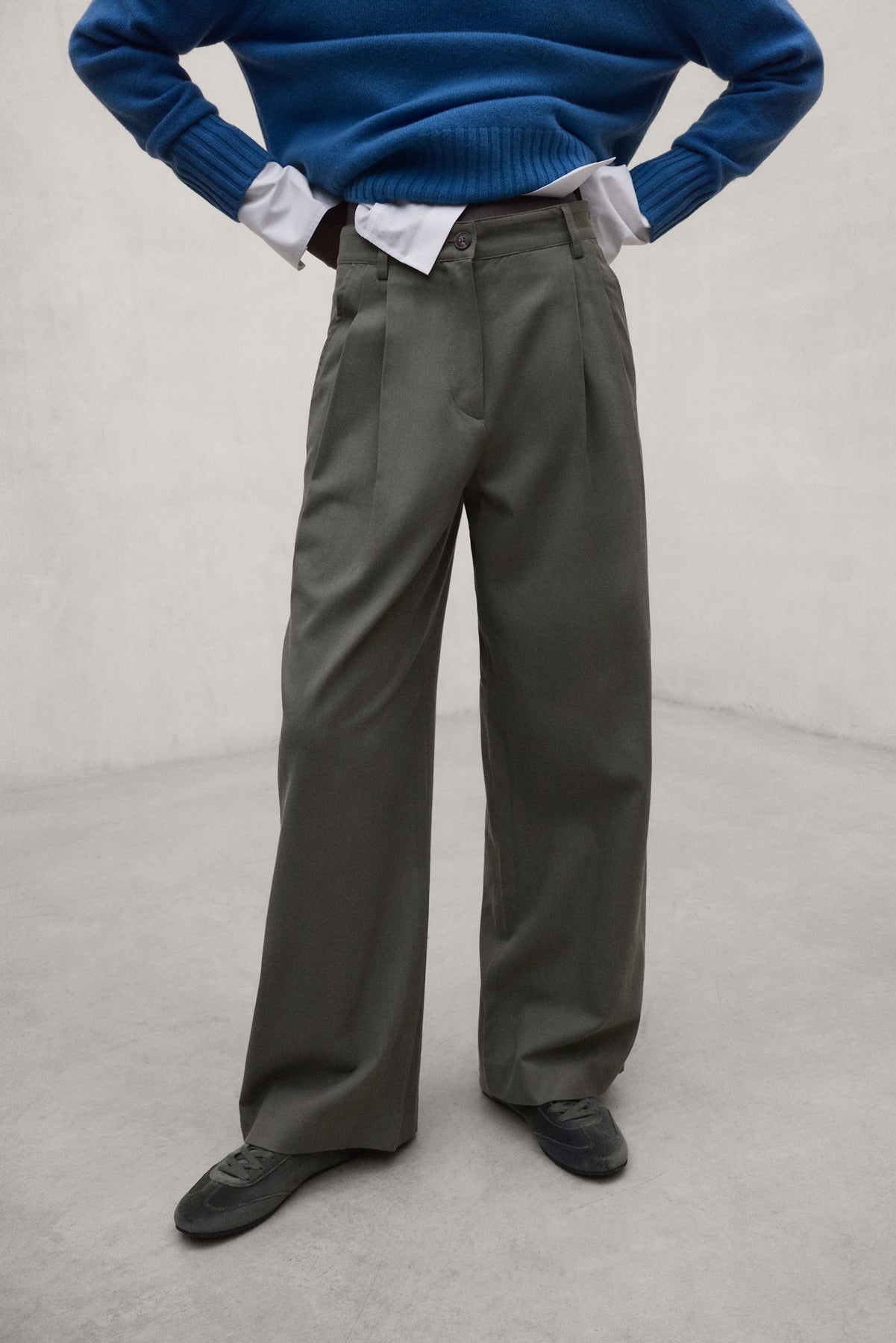 PANTALÓN ALGODÓN TÉCNICO GALIA VERDE