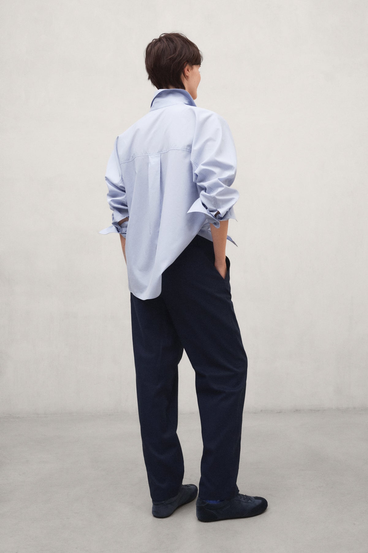 PANTALON COTON TECHNIQUE GALIA BLEU MARINE