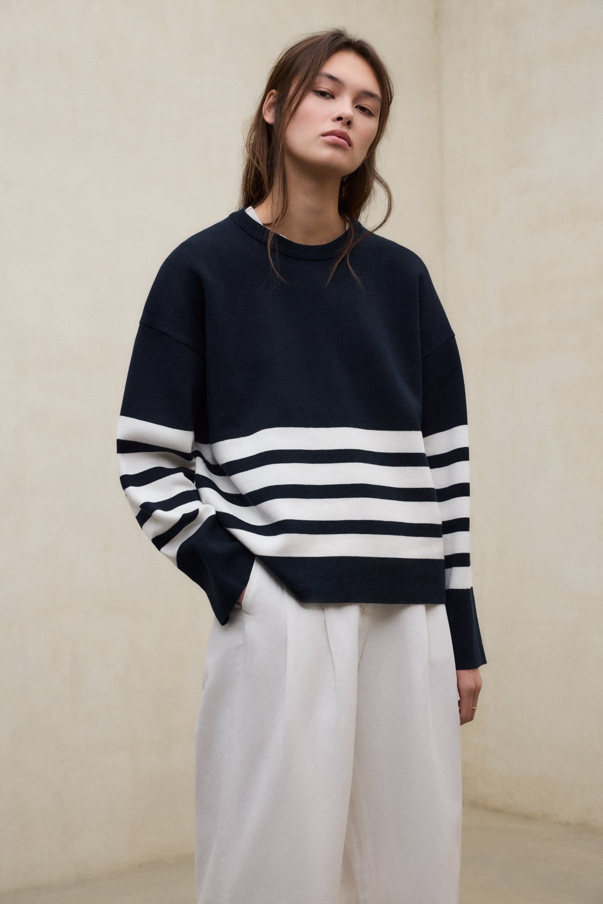 LEINENHOSE MIEL WEISS