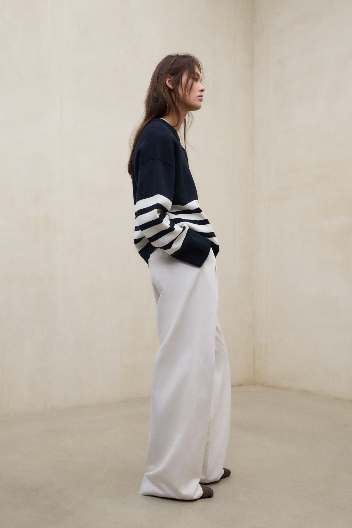 LEINENHOSE MIEL WEISS