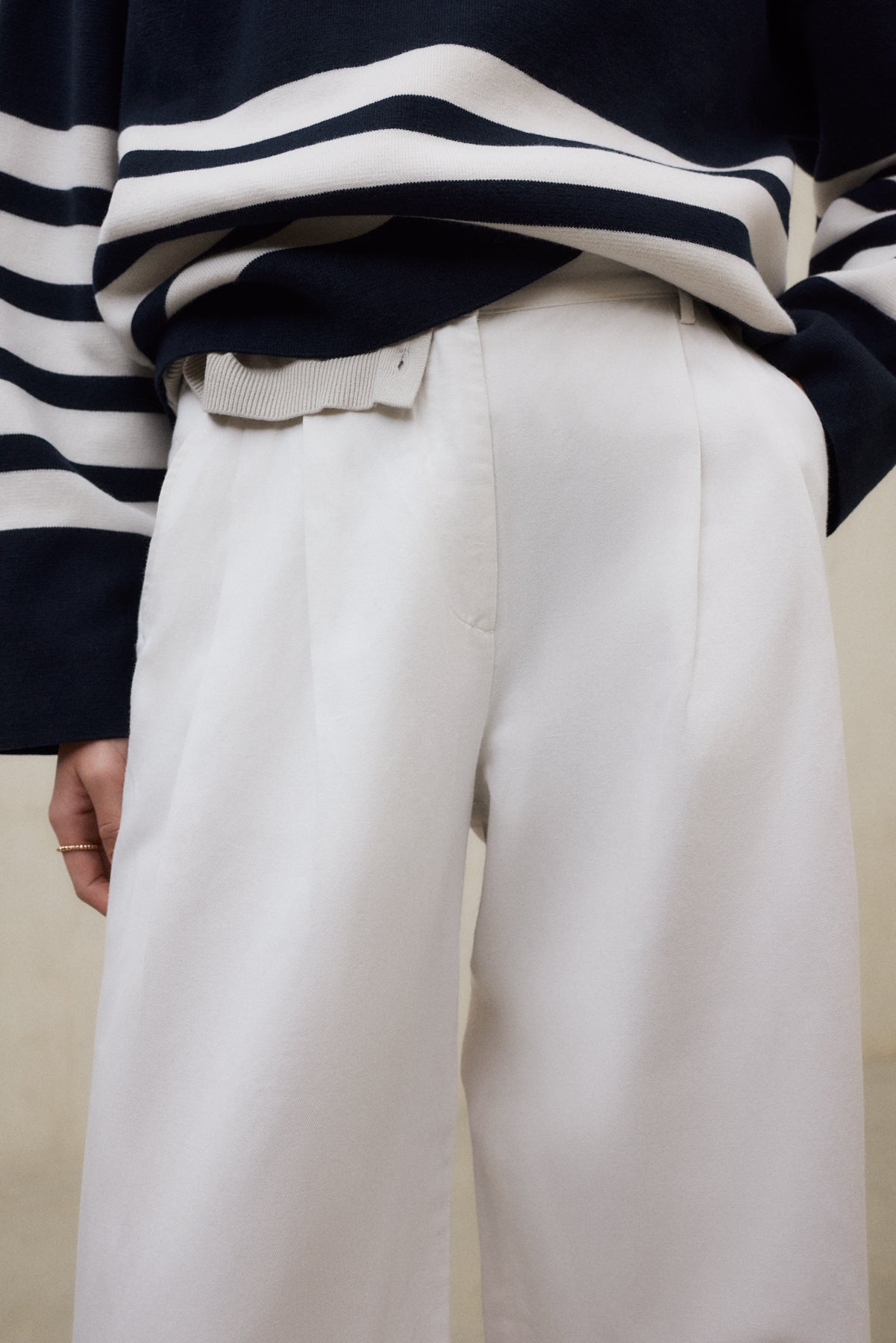 LEINENHOSE MIEL WEISS