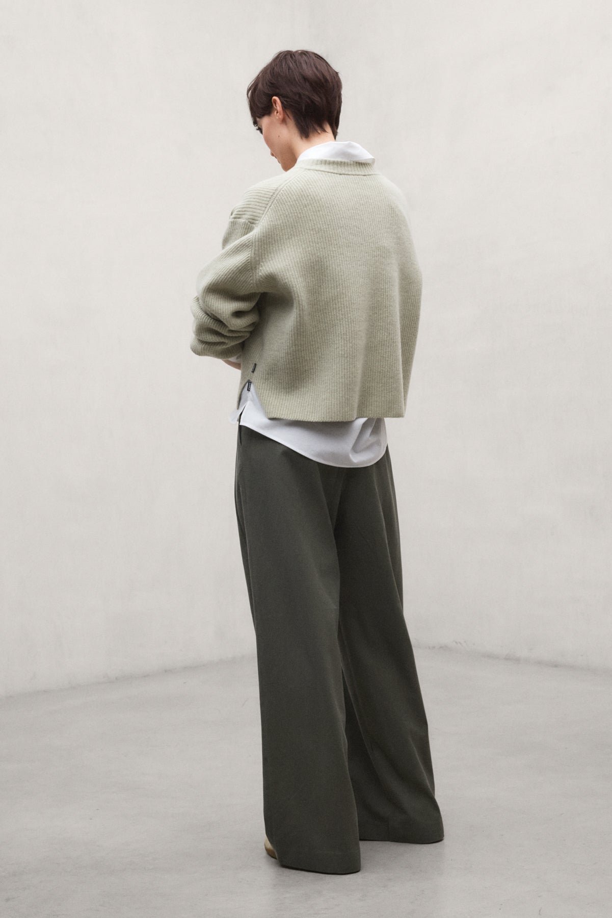 PANTALON COTON TECHNIQUE MIEL VERT