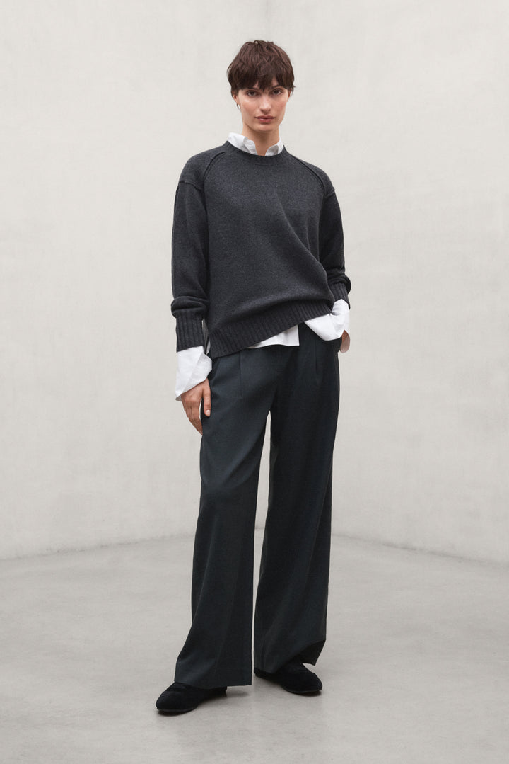 PANTALÓN ALGODÓN MIEL GRIS OSCURO