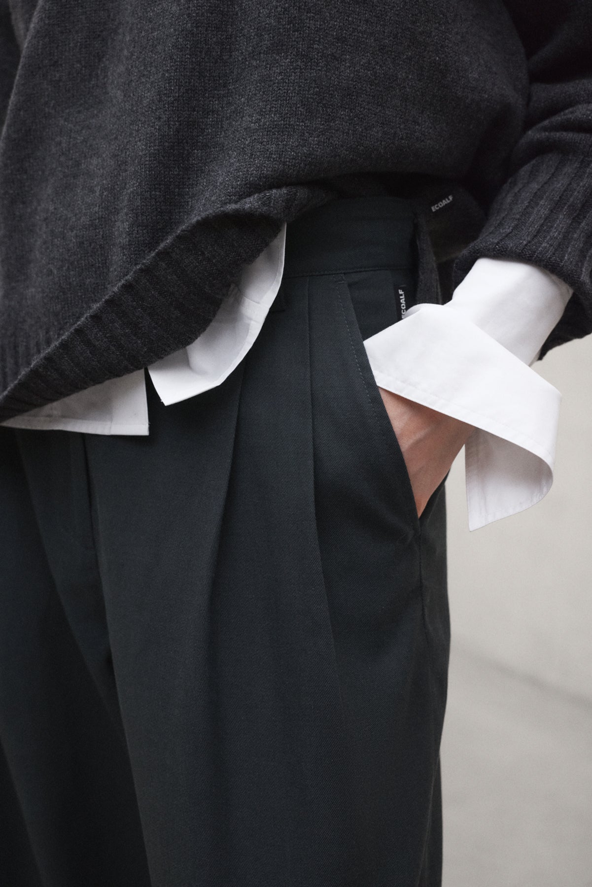 PANTALÓN ALGODÓN MIEL GRIS OSCURO