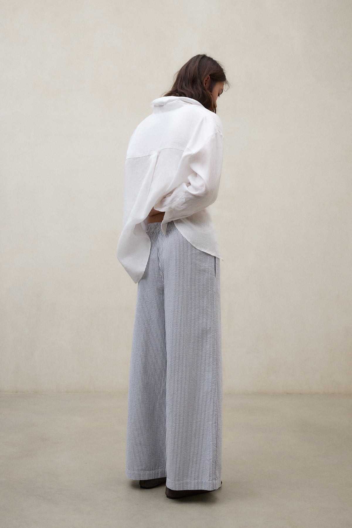 PANTALONI MOSS BLU E BIANCHI