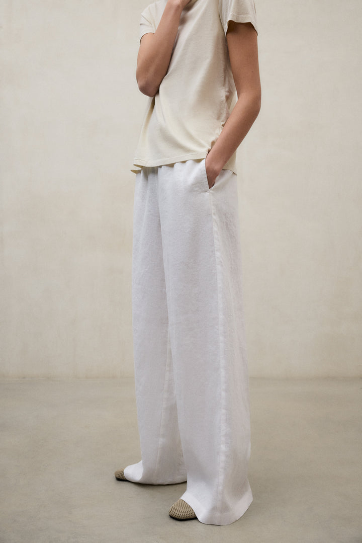 PANTALONI MOSSI BIANCHI