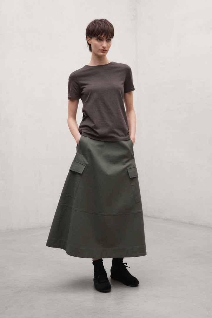 GREEN TECHNICAL COTTON KANO SKIRT