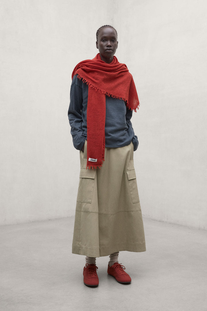 CAMEL TECHNICAL COTTON KANO SKIRT