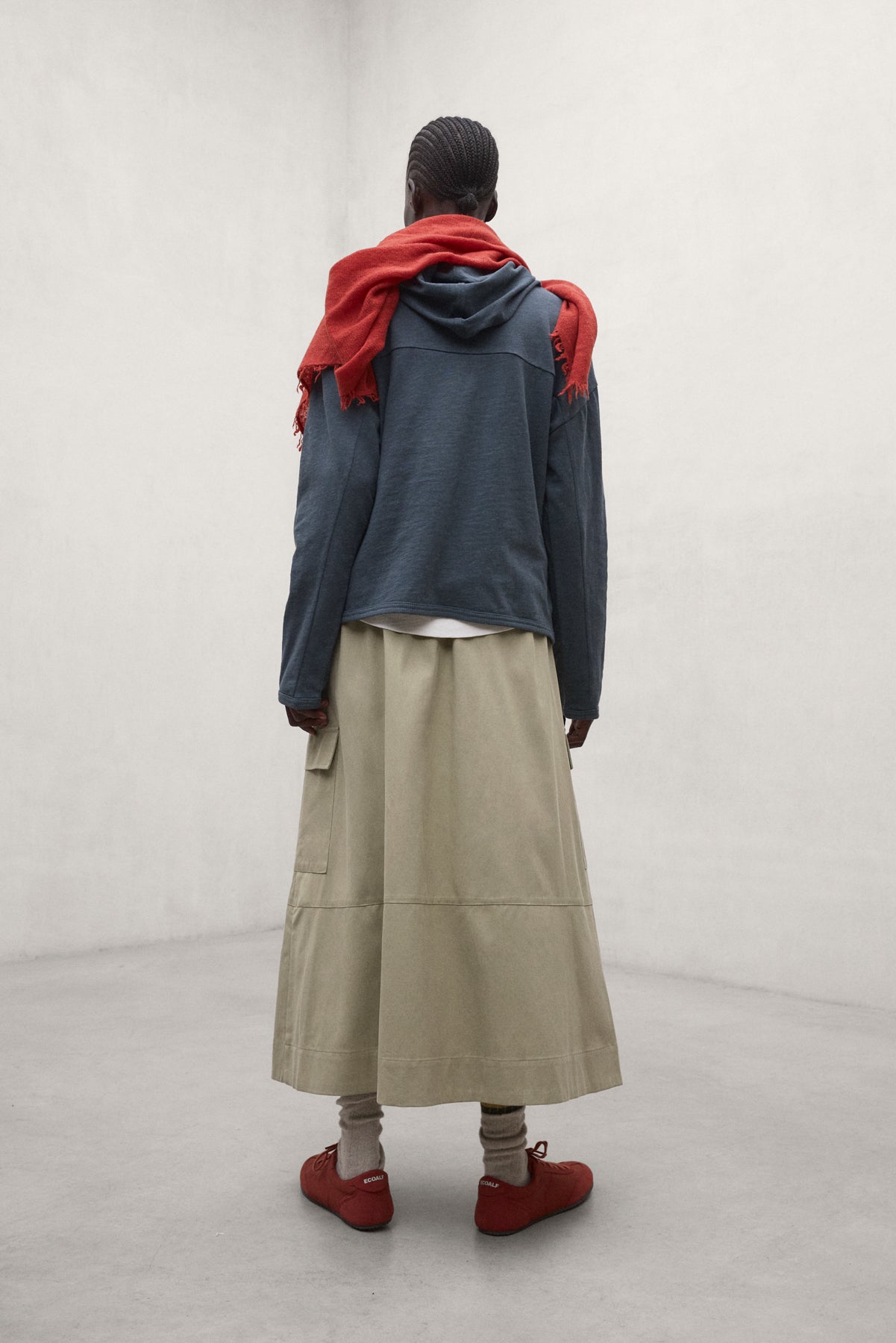 CAMEL TECHNICAL COTTON KANO SKIRT