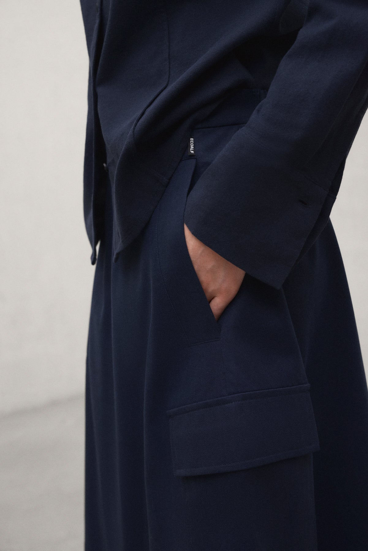 JUPE COTON TECHNIQUE KANO BLEU MARINE