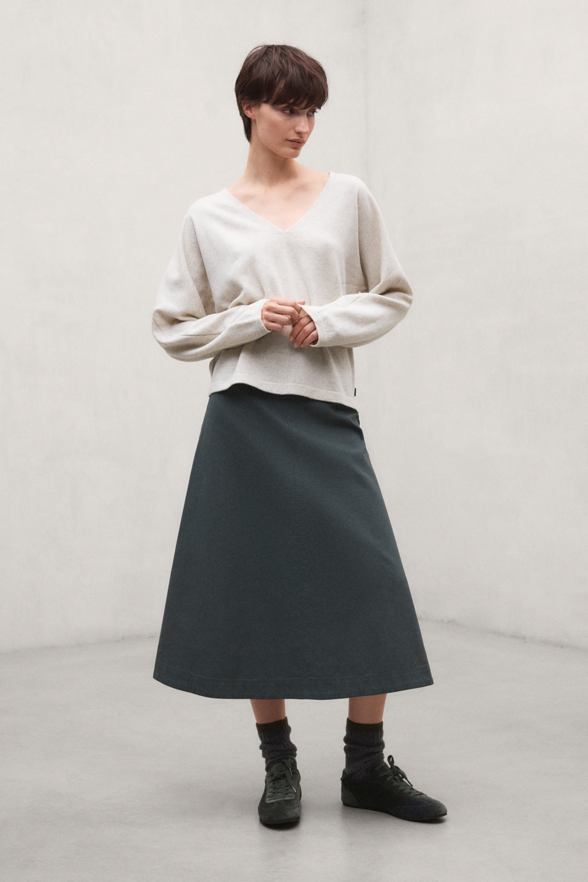 KHAKI VILLENA SKIRT