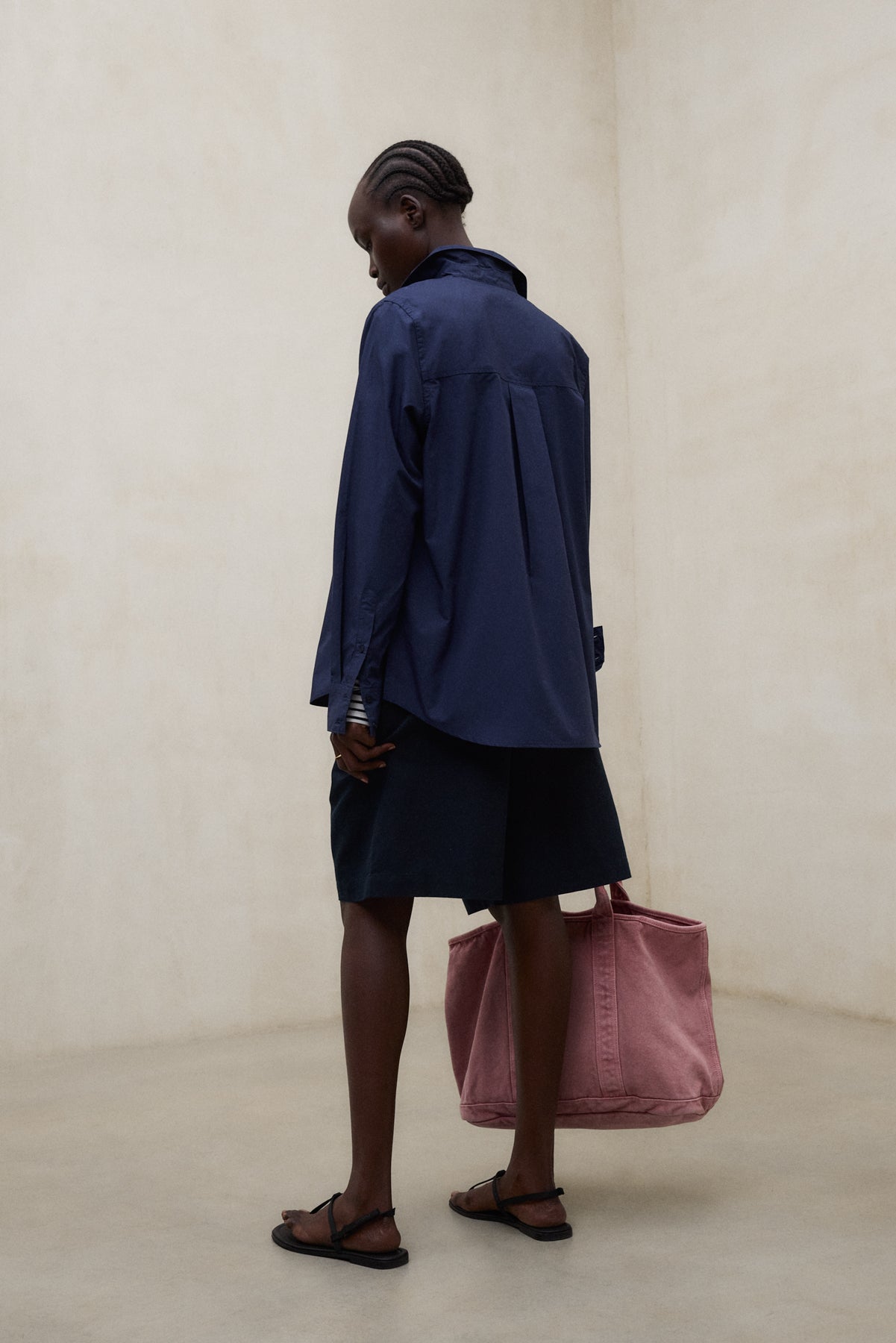NAVY BLUE ALFREDA SHIRT