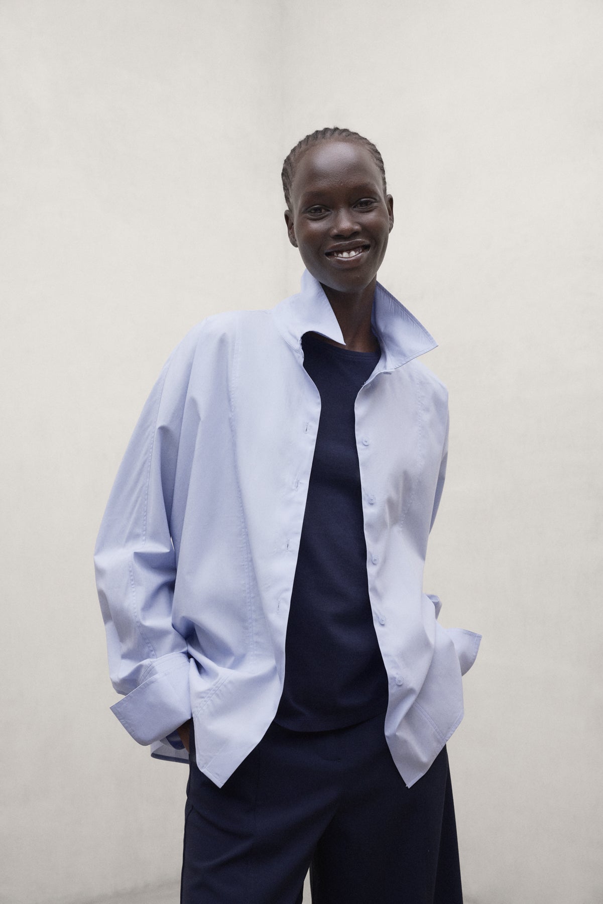 BLUE CRESPO SHIRT