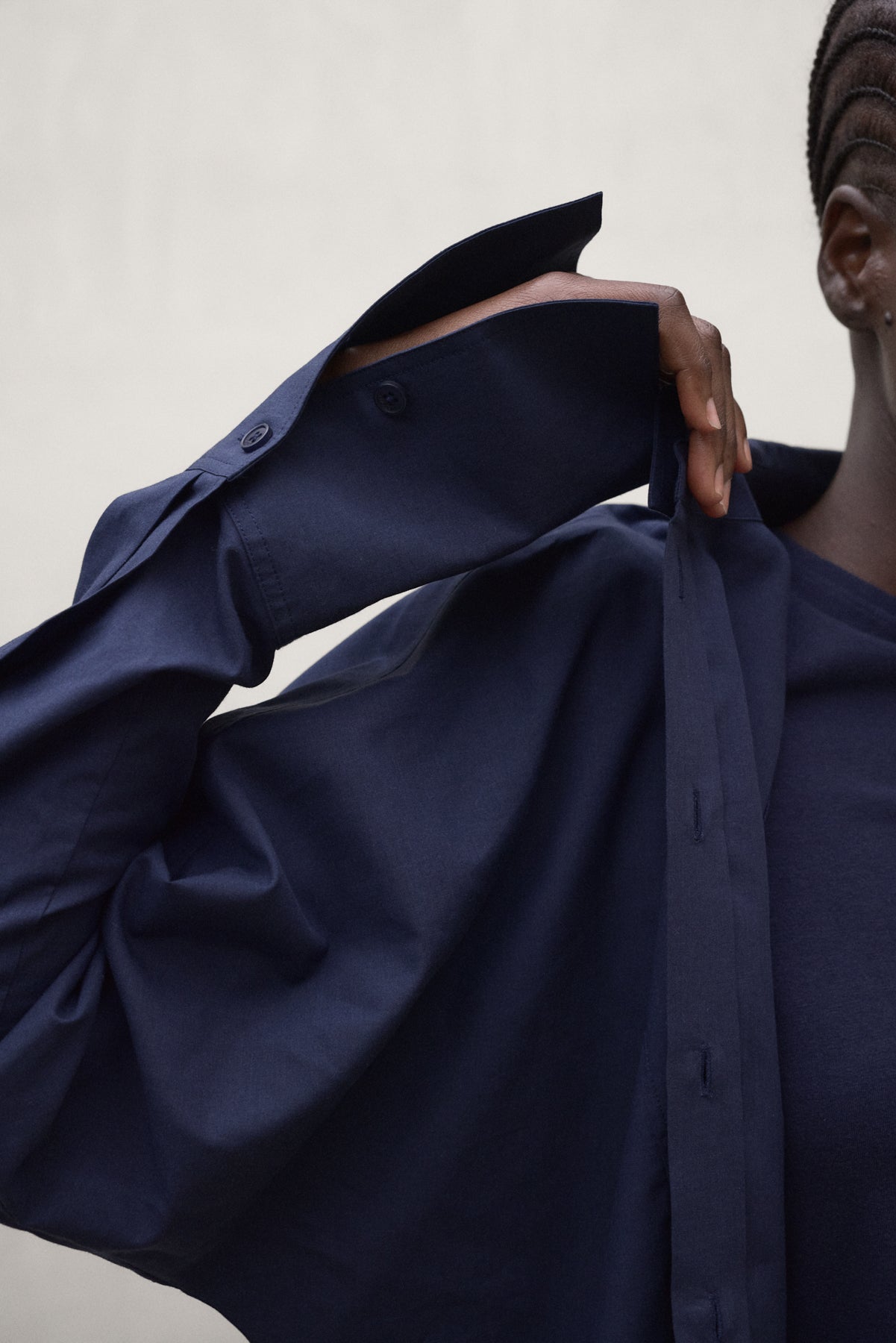 NAVY BLUE CRESPO SHIRT