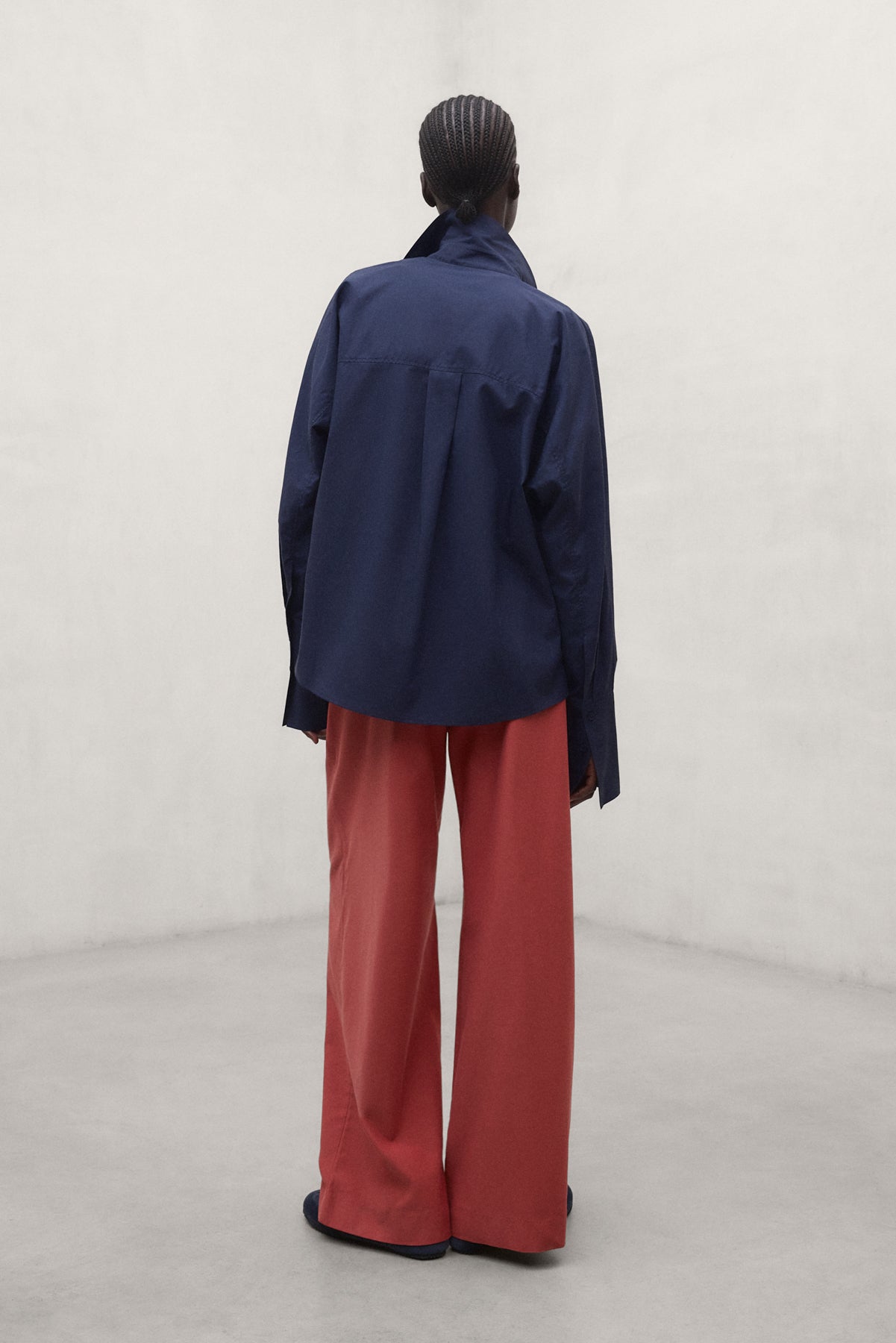 NAVY BLUE CRESPO SHIRT