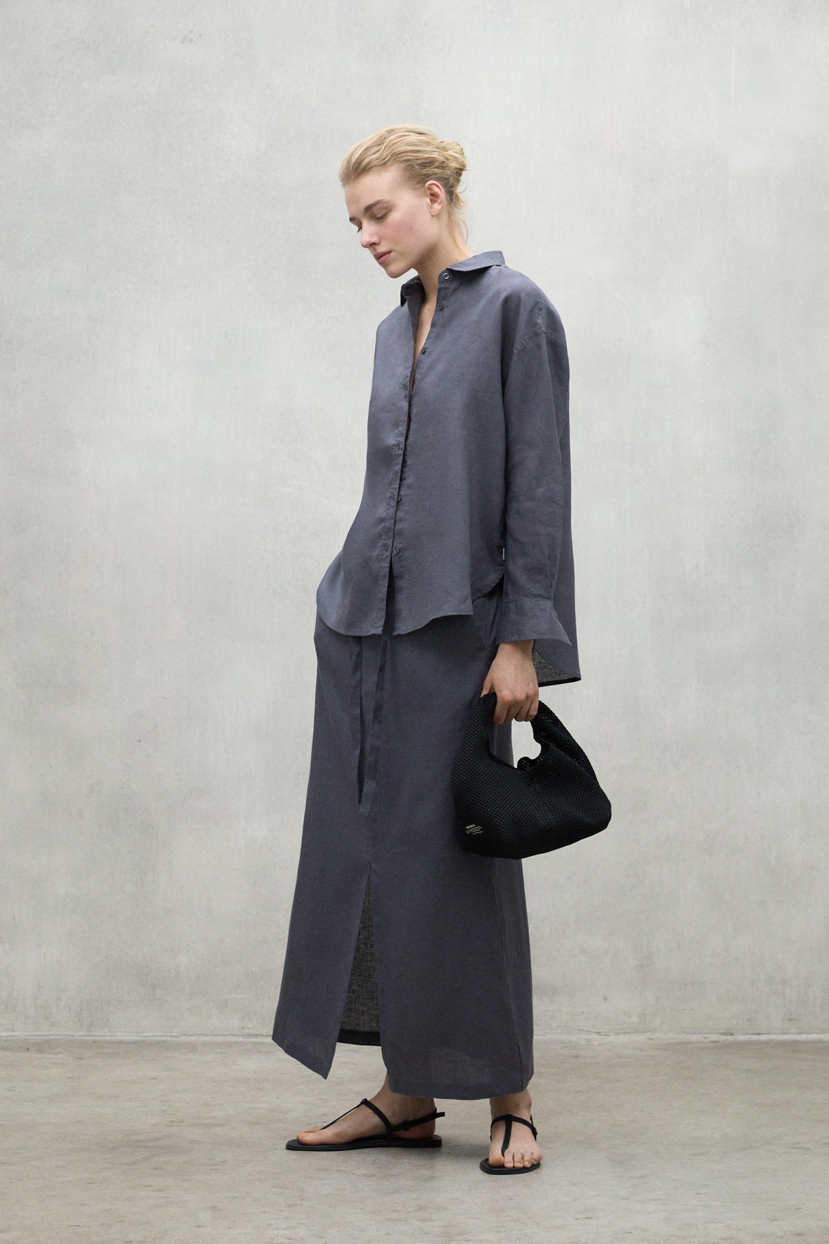CAMISA DARIA GRIS OSCURO