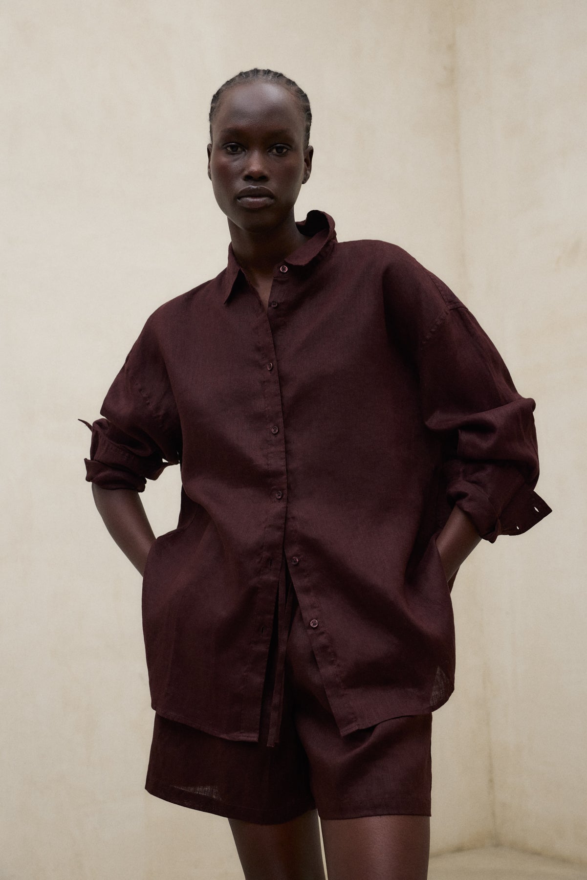 BROWN DARIA SHIRT