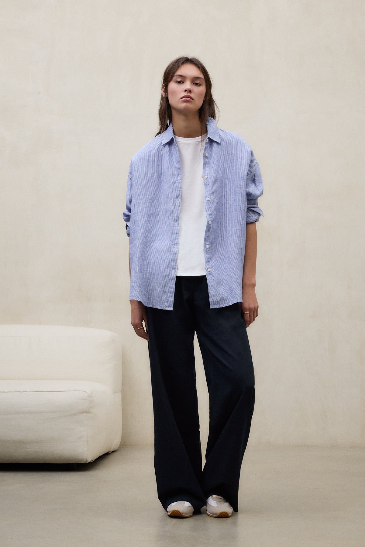 STRIPED BLUE DARIA SHIRT