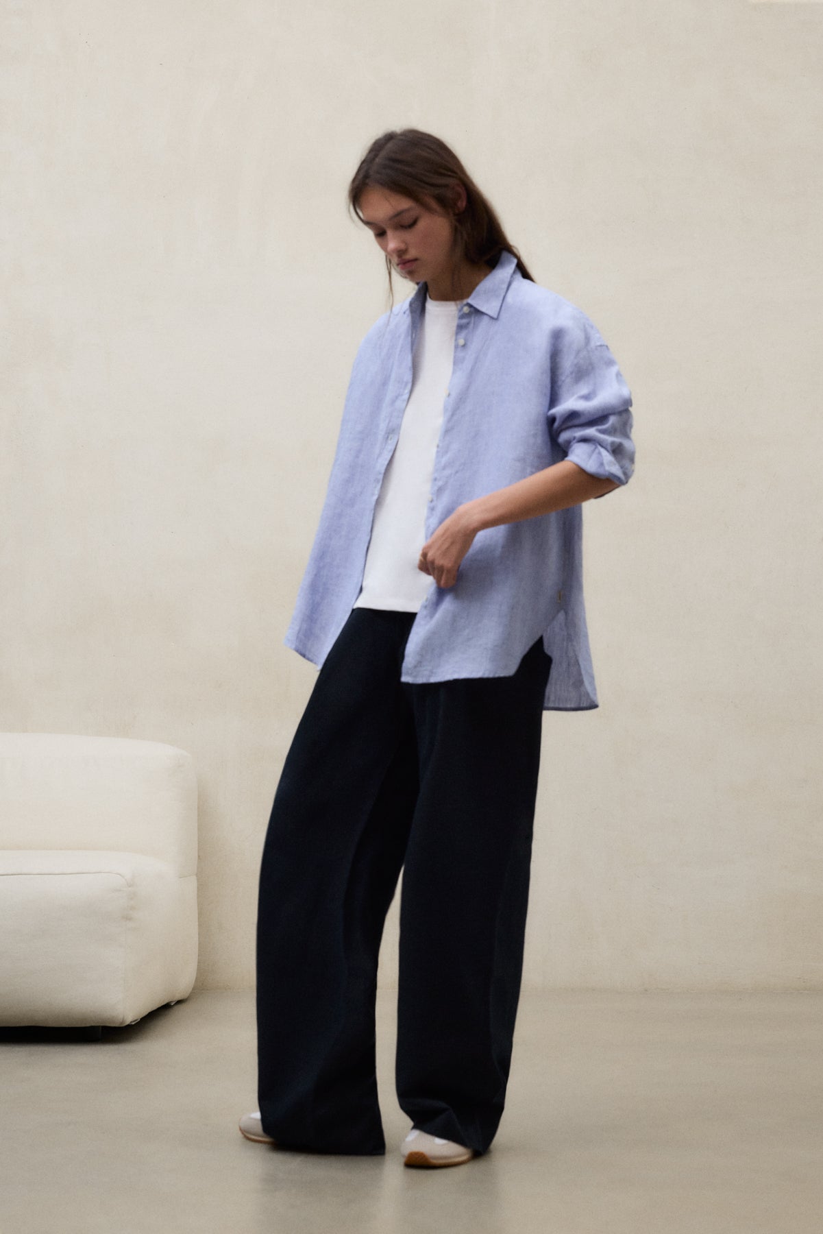STRIPED BLUE DARIA SHIRT