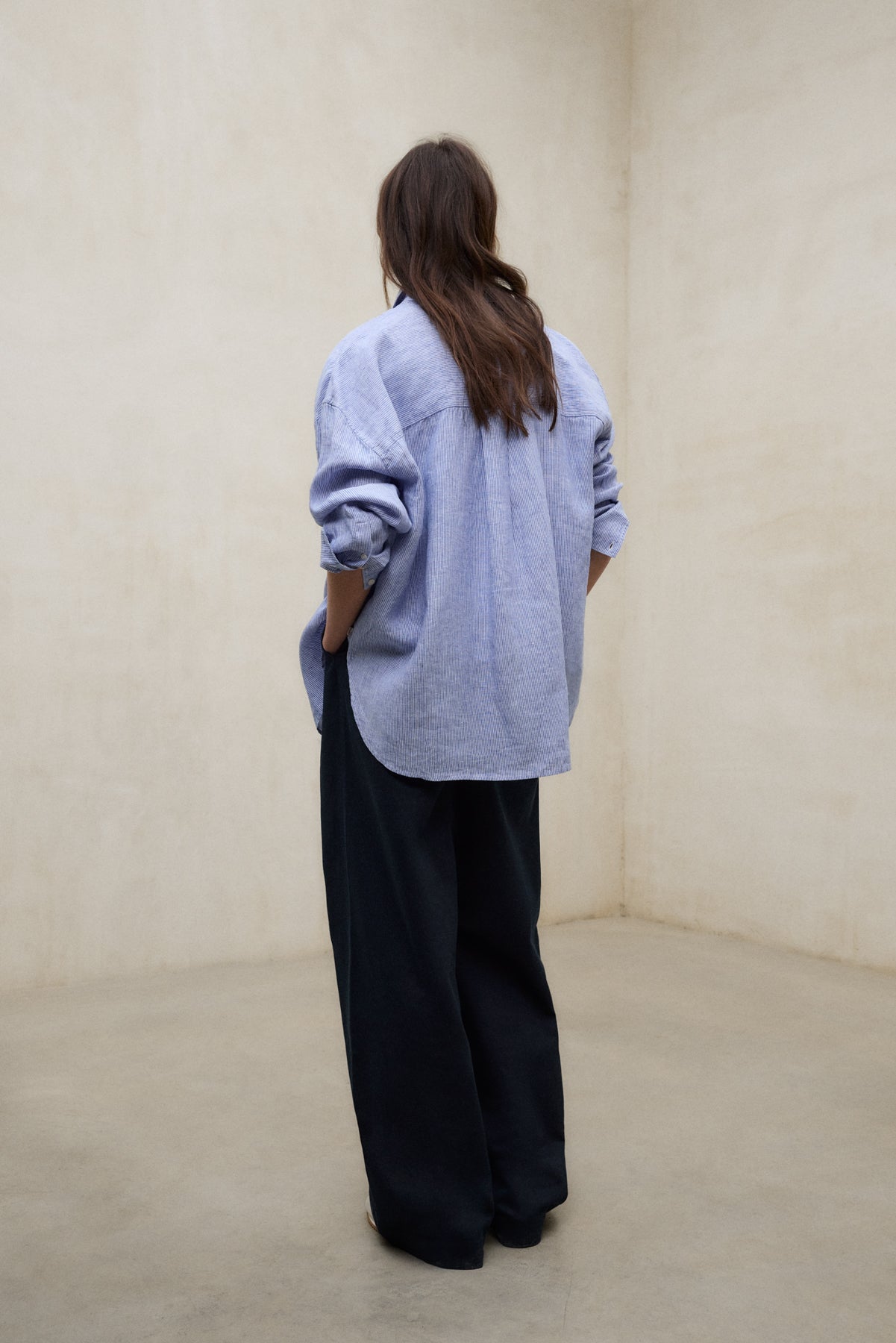 STRIPED BLUE DARIA SHIRT