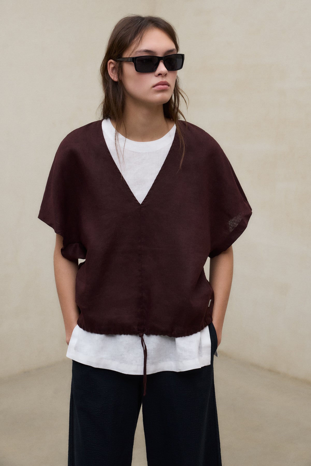 BROWN DORA SHIRT