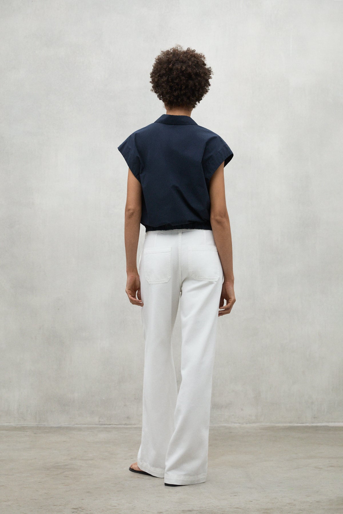 NAVY BLUE FAYE SHIRT