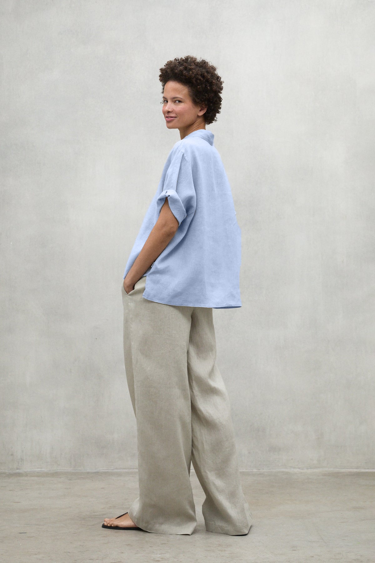 CHEMISE MELANIA BLEU CLAIR 