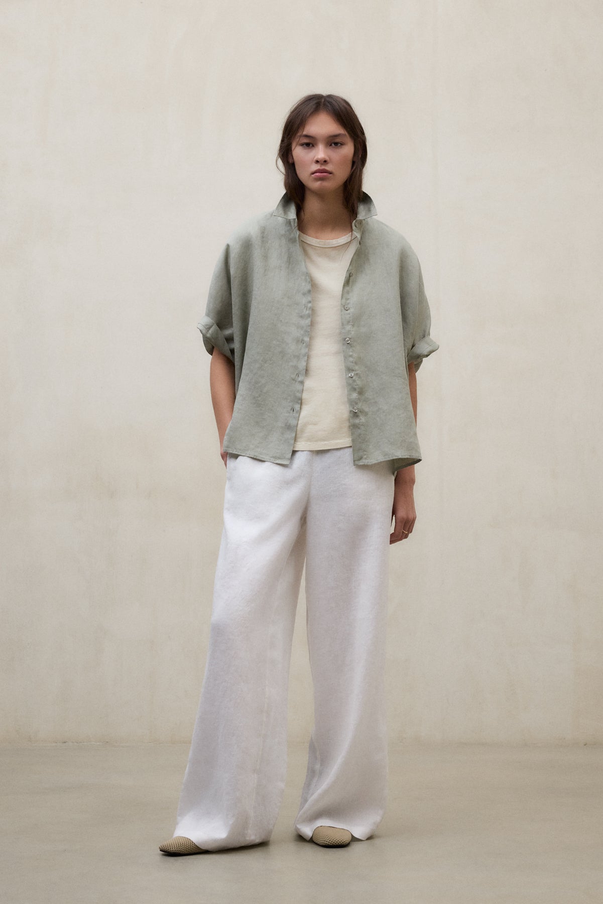 CHEMISE MELANIA VERTE