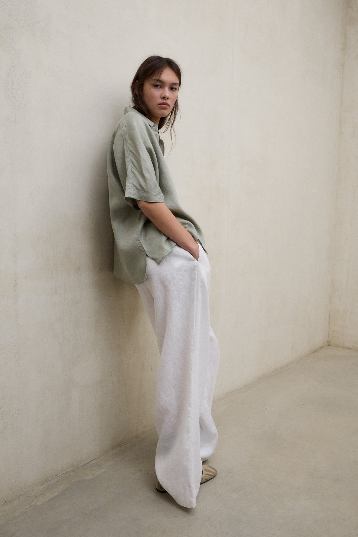 CHEMISE MELANIA VERTE