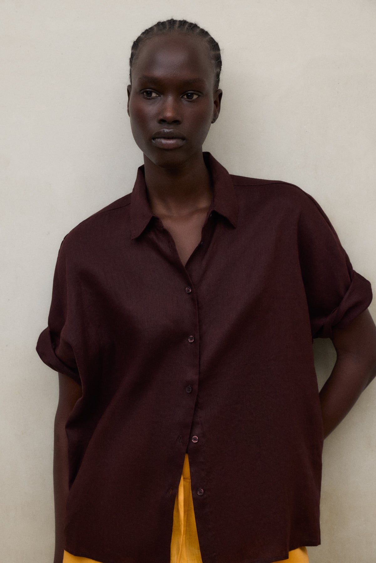 BROWN MELANIA SHIRT