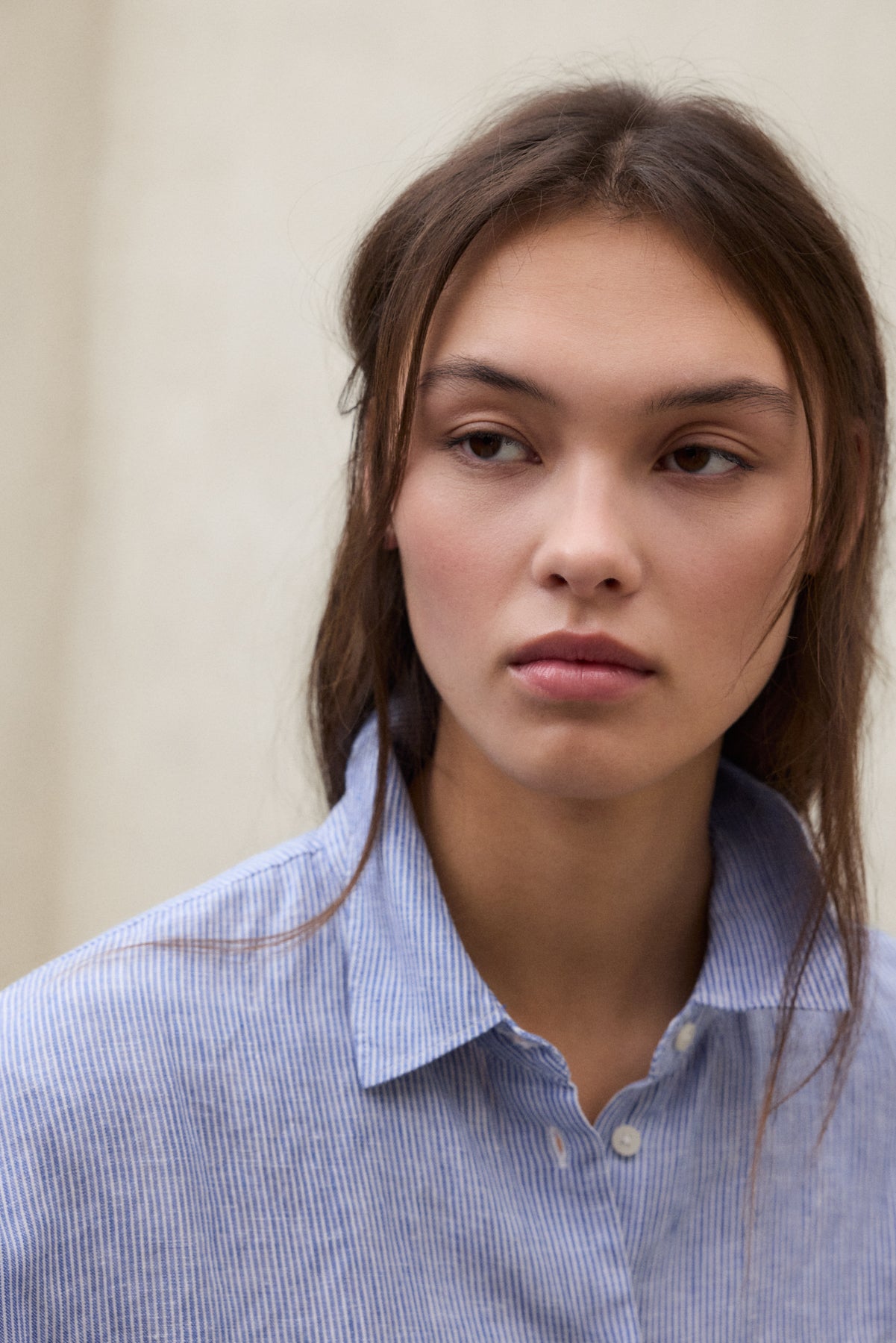 STRIPED BLUE MELANIA SHIRT