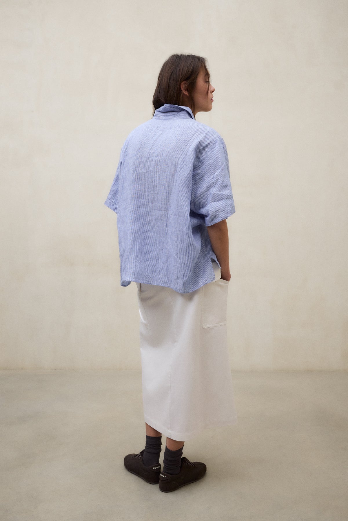 STRIPED BLUE MELANIA SHIRT