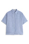 CAMICIA MELANIA A RIGHE BLU