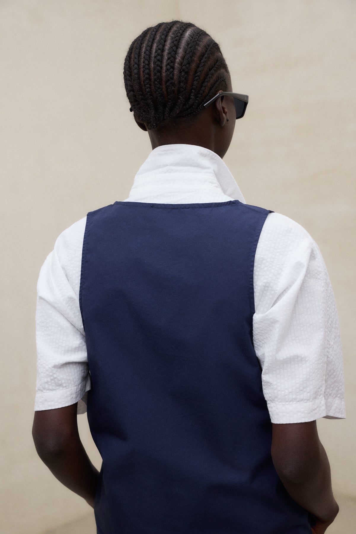 NAVY BLUE RITA SHIRT