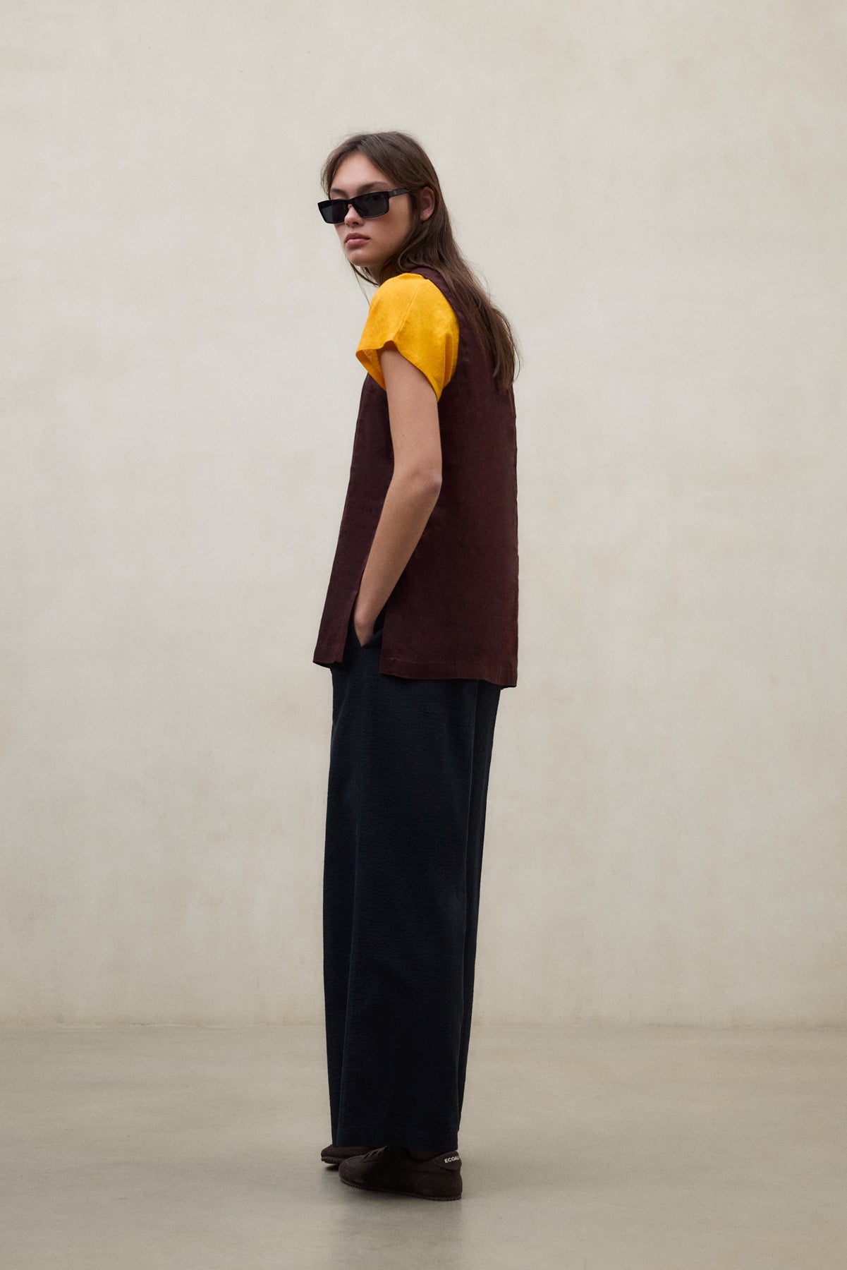 CHEMISE SIA MARRON