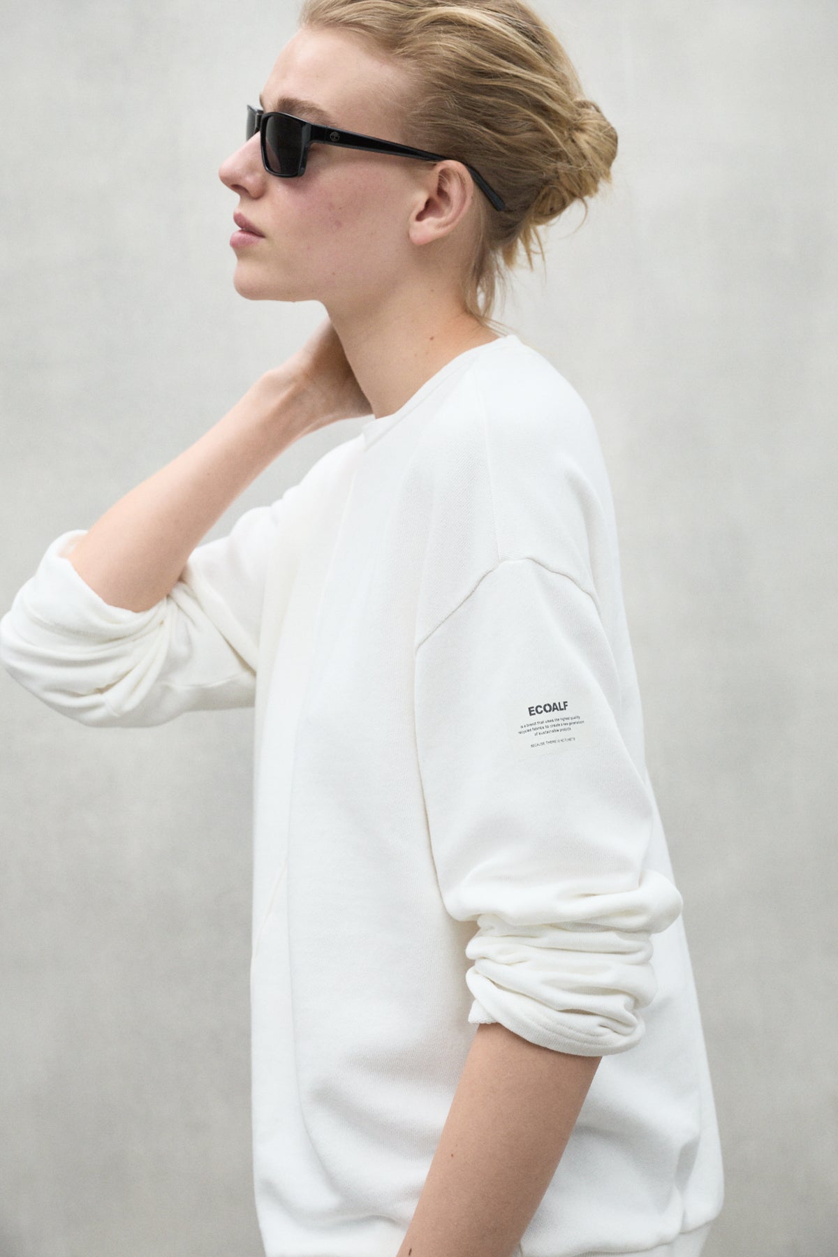 SWEAT-SHIRT ANKARA BLANC