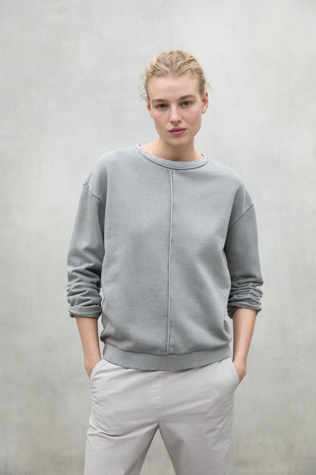 SWEAT-SHIRT ANKARA GRIS CLAIR