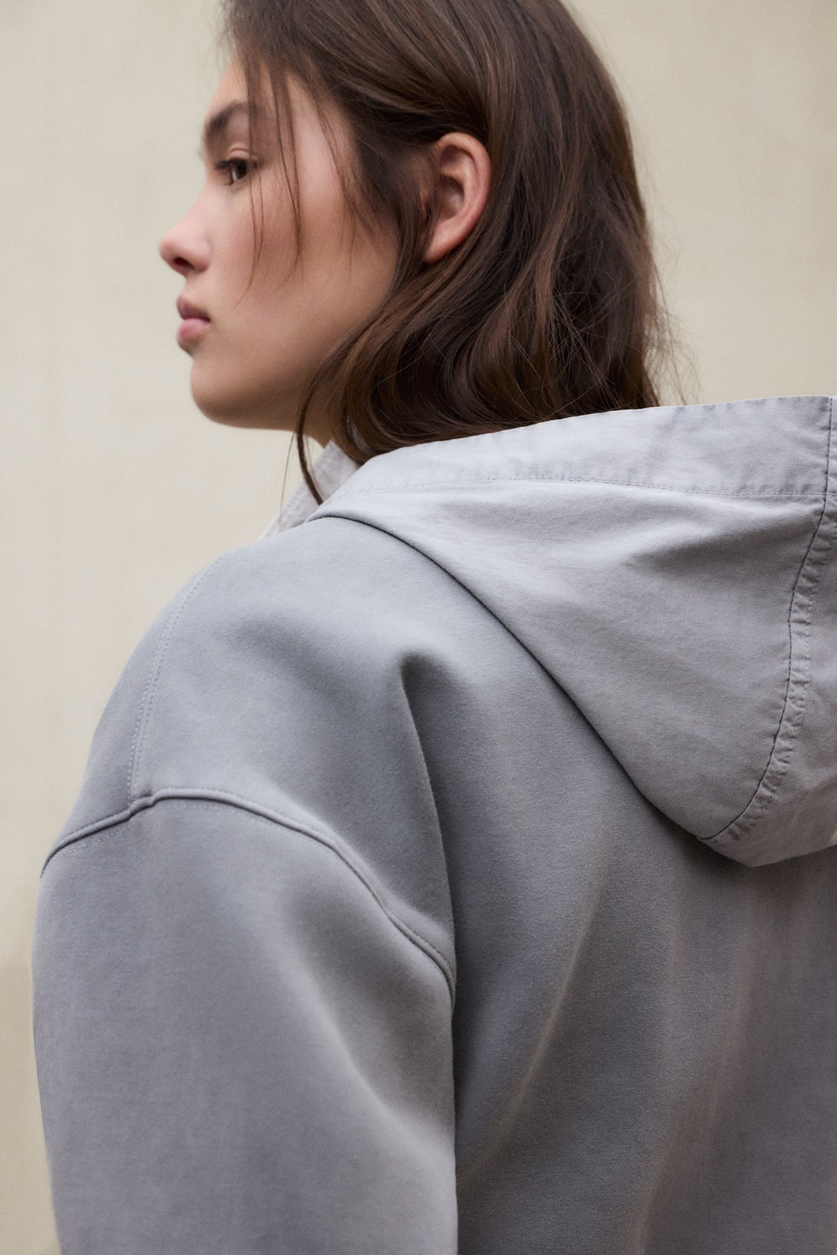 ARICA GREY NEOPRENE SWEATSHIRT