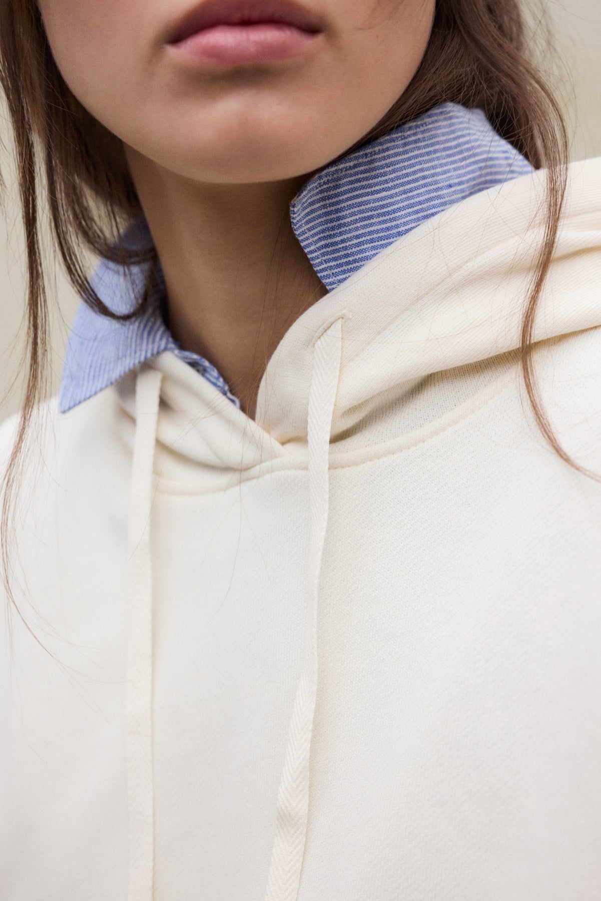 SUDADERA BIANCA BEIGE