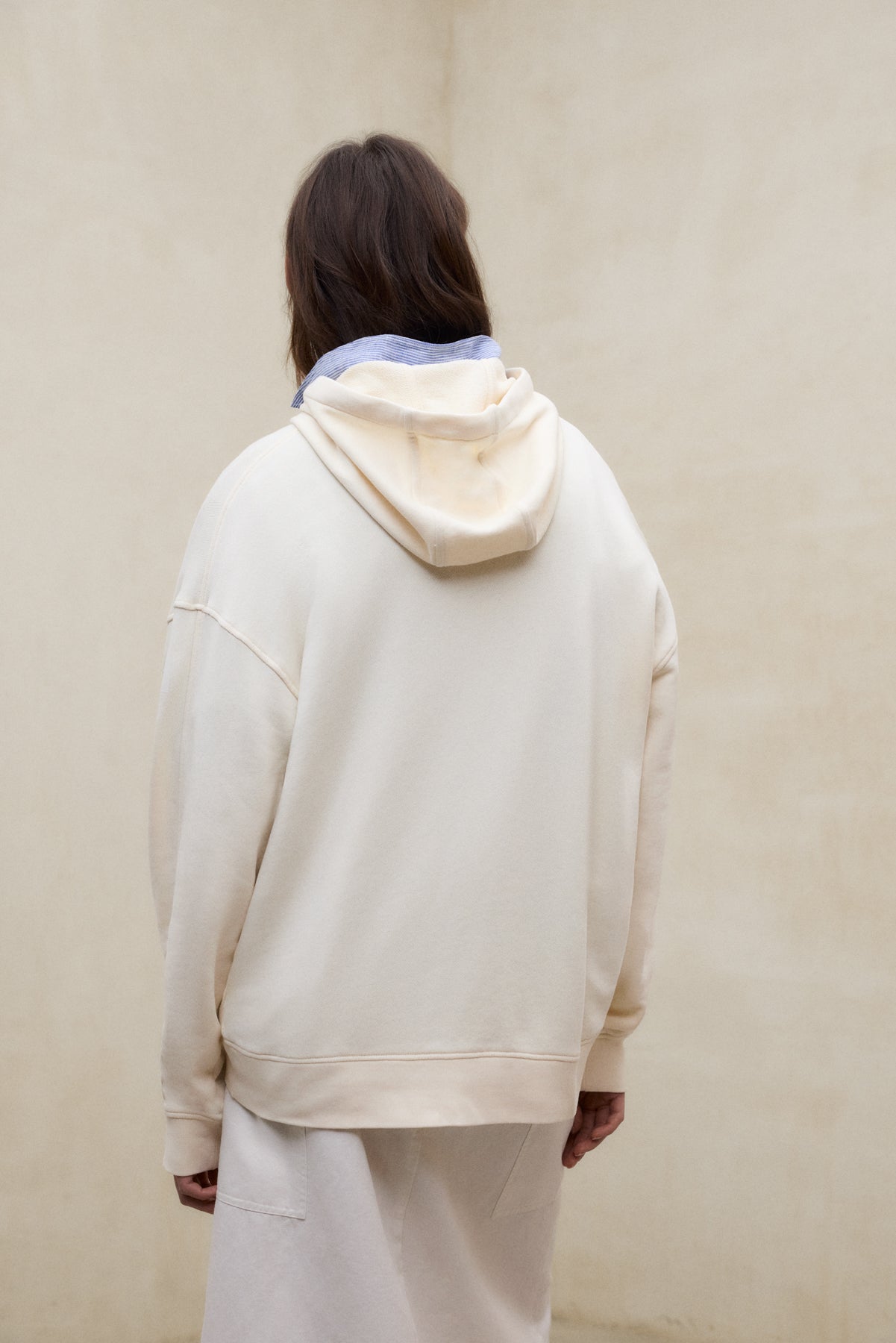 SUDADERA BIANCA BEIGE