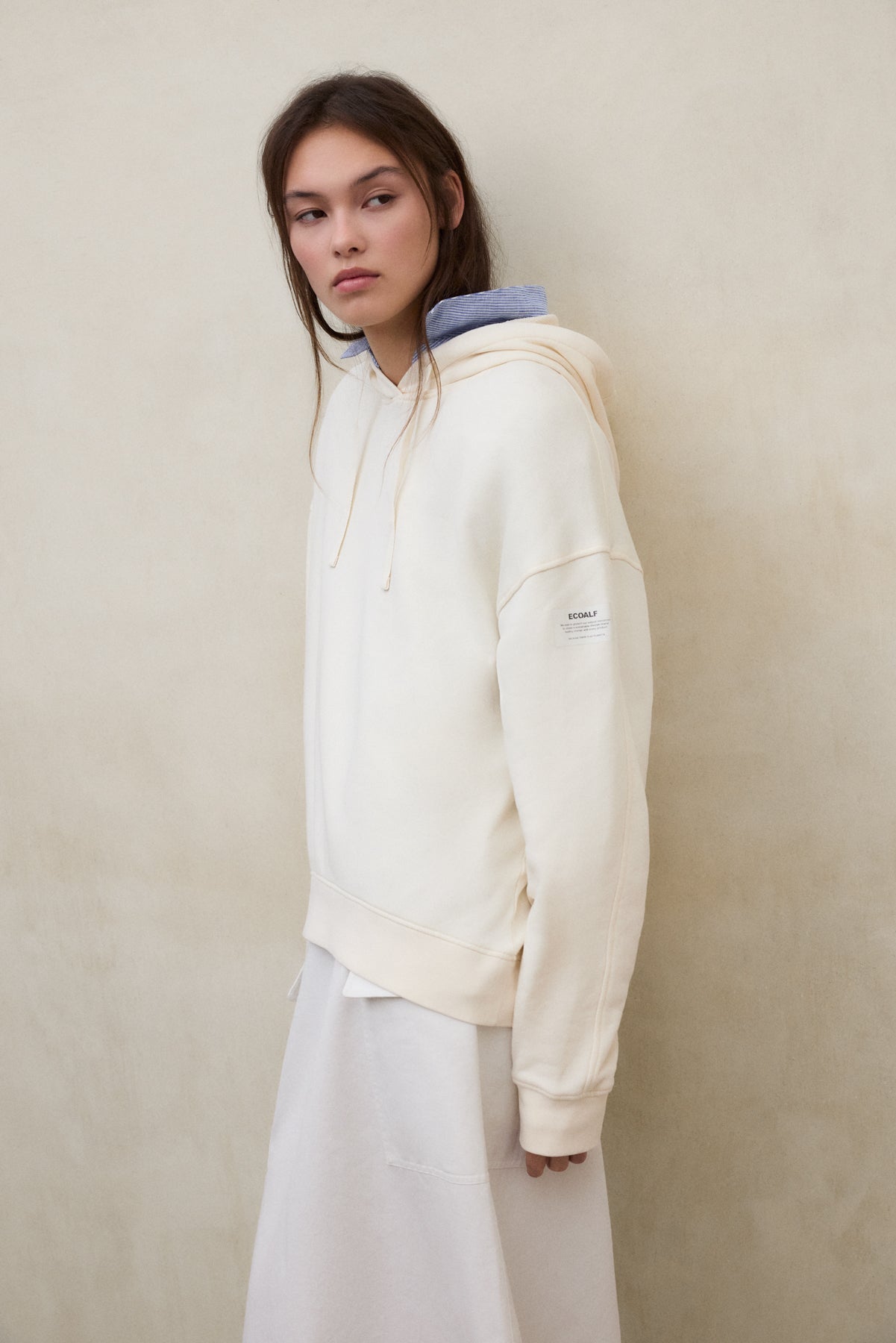 SUDADERA BIANCA BEIGE