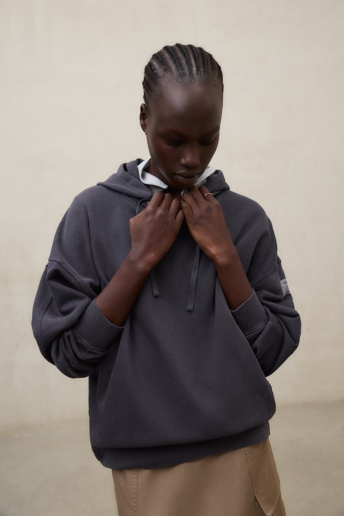 SWEAT-SHIRT BIANCA GRIS FONCÉ