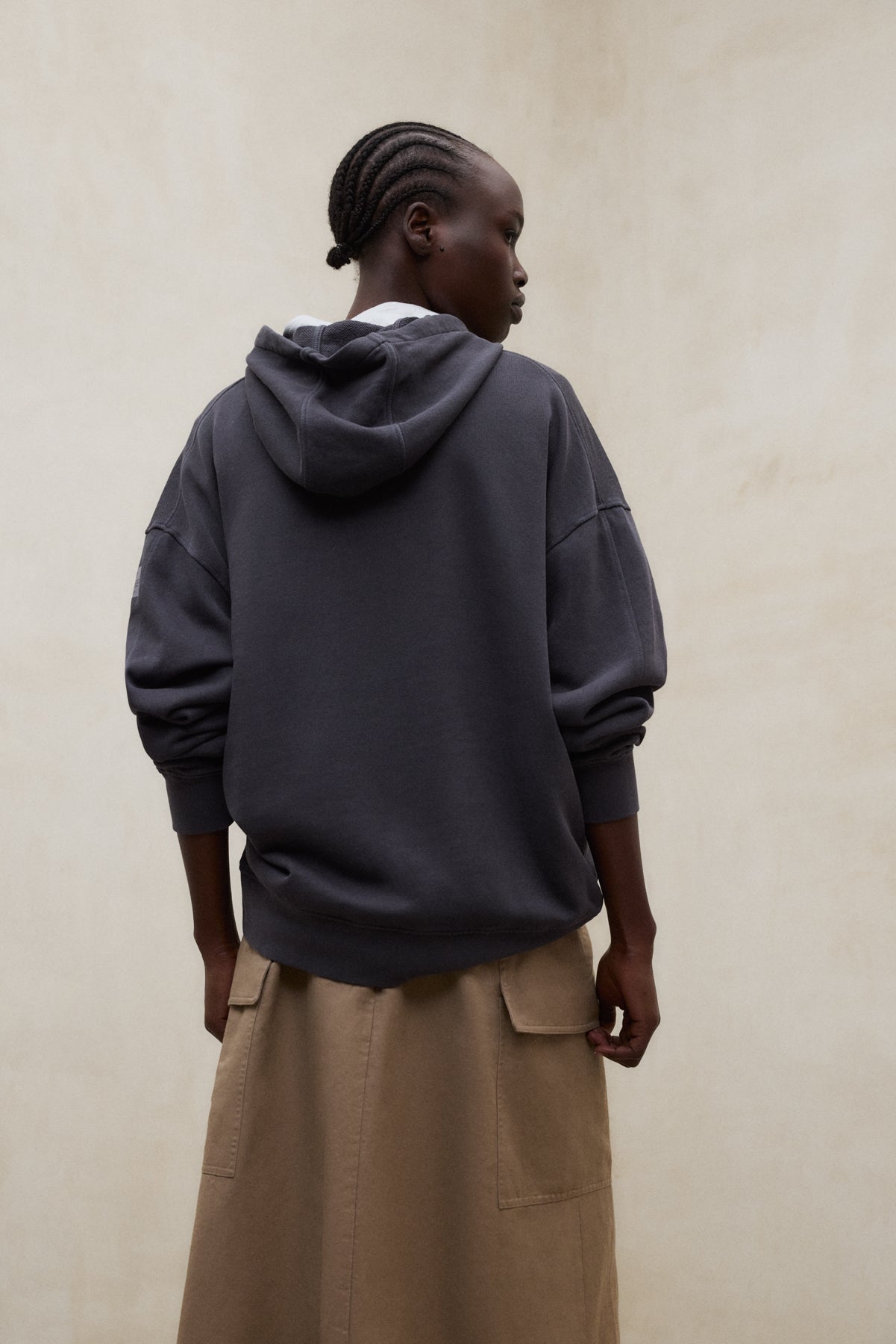 SUDADERA BIANCA GRIS OSCURO