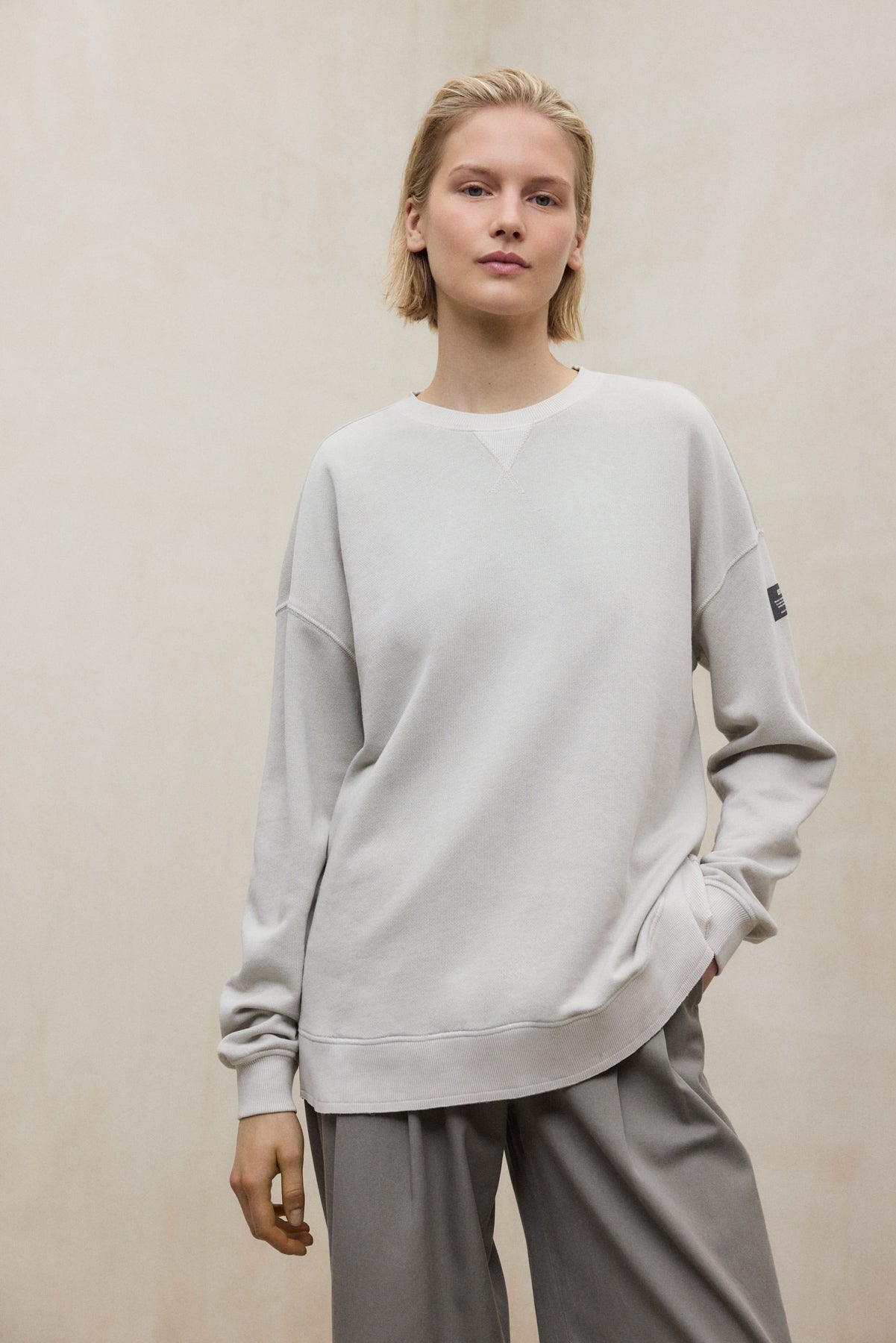 SWEAT-SHIRT ELVAS GRIS CLAIR