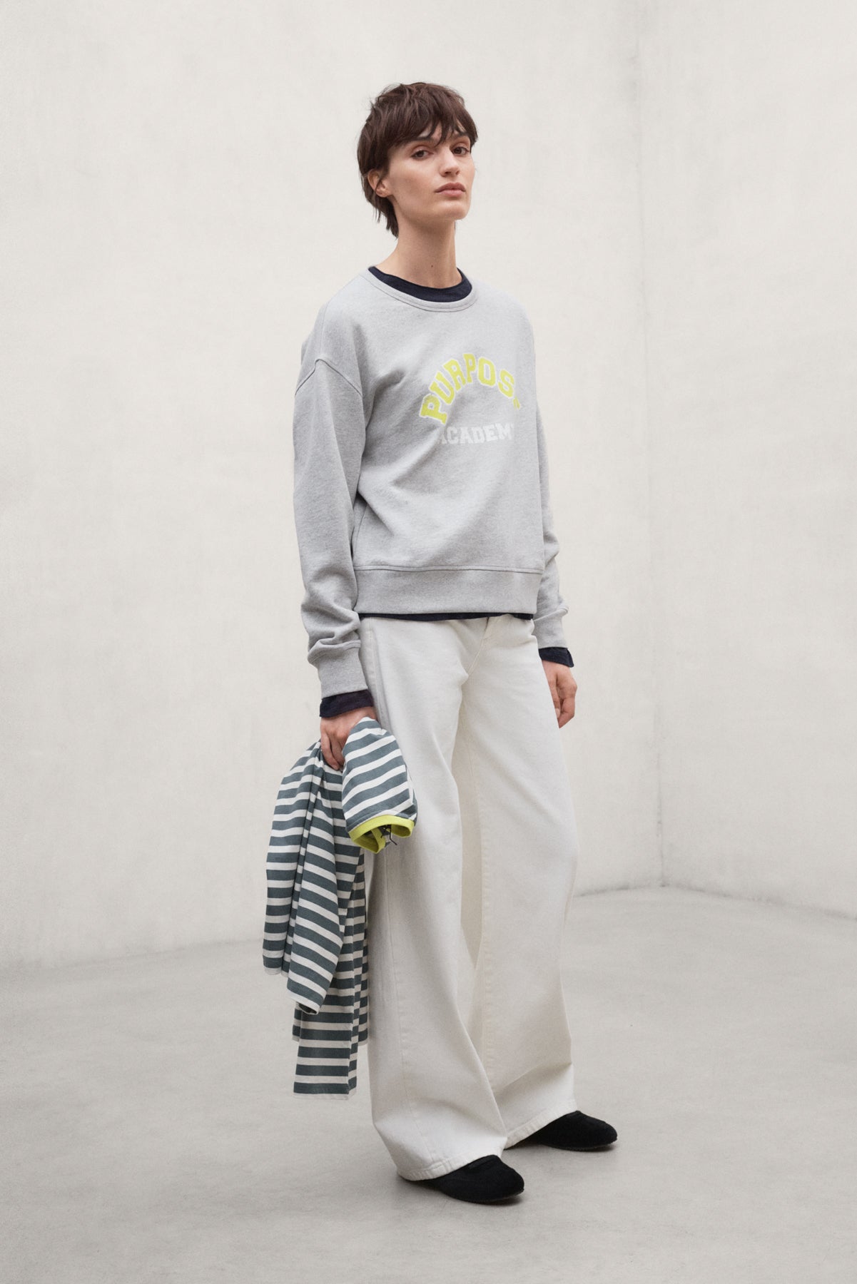GREY PURPOSE SWEATSHIRT