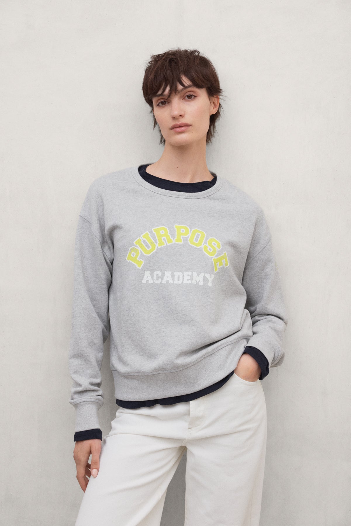 GREY PURPOSE SWEATSHIRT