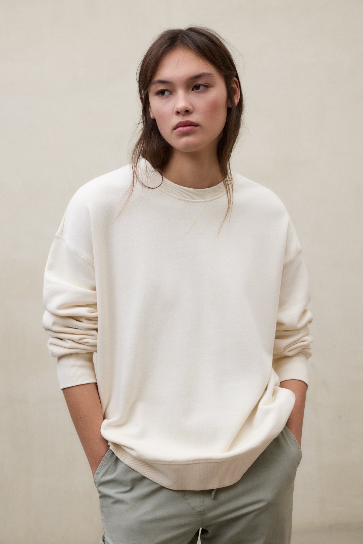 SUDADERA STORM BEIGE