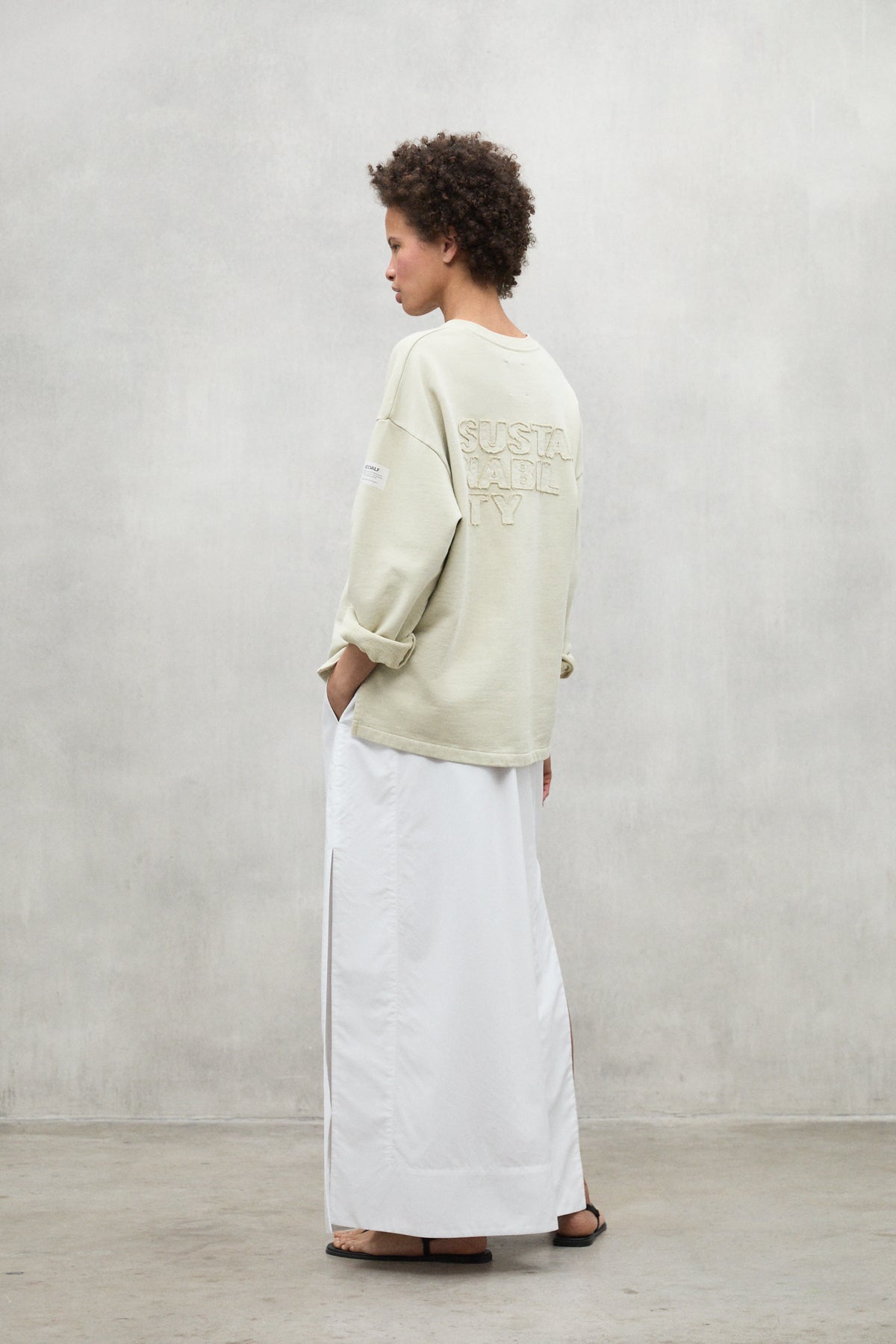 SWEAT-SHIRT SUSTAIN JAUNE