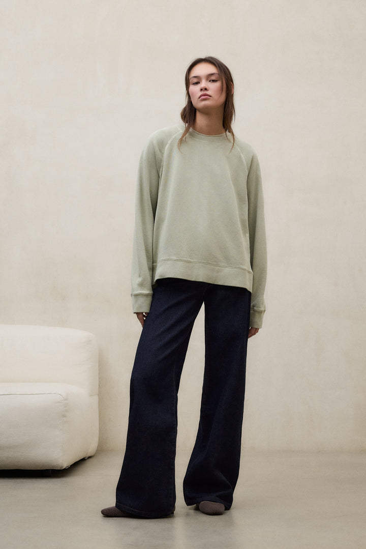 SUDADERA VIOLINA VERDE