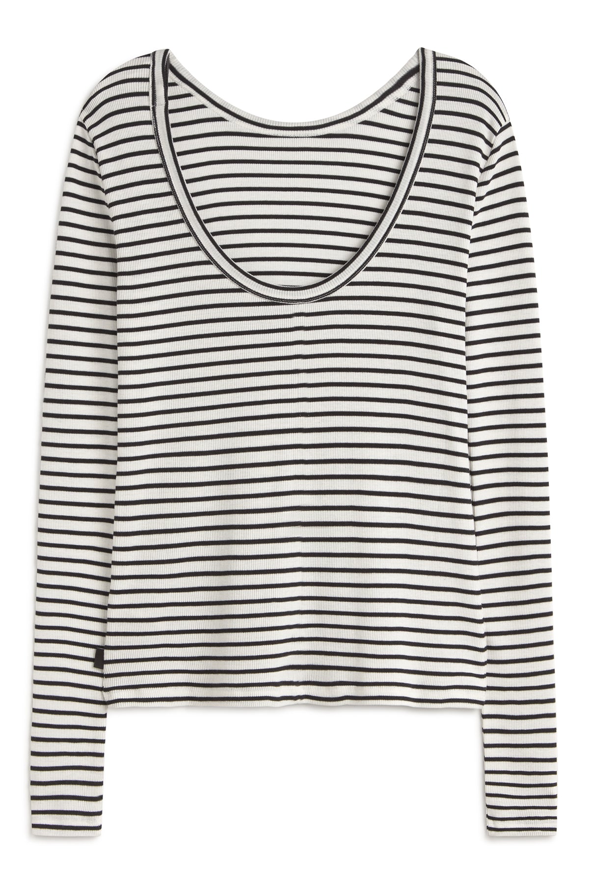 T-SHIRT À MANCHES LONGUES FARO À RAYURES NOIRES
